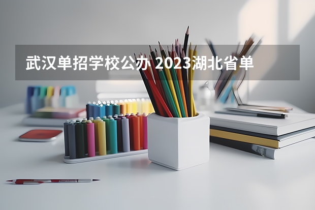 武汉单招学校公办 2023湖北省单招学校有哪些
