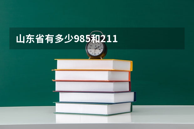 山东省有多少985和211