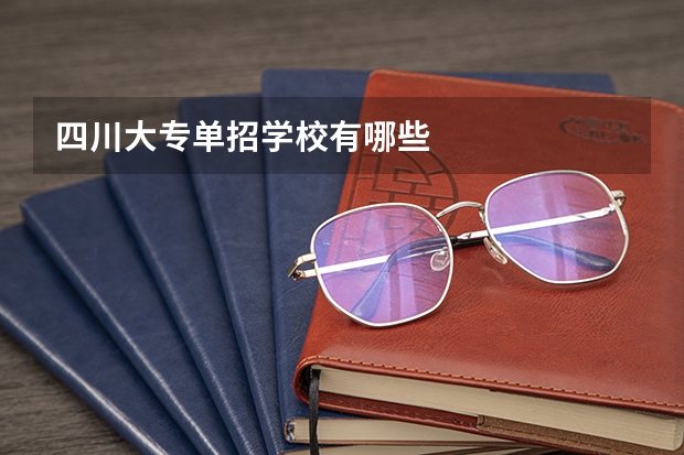 四川大专单招学校有哪些