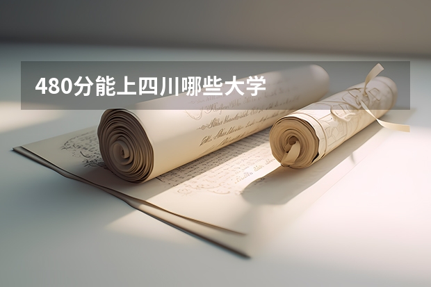 480分能上四川哪些大学