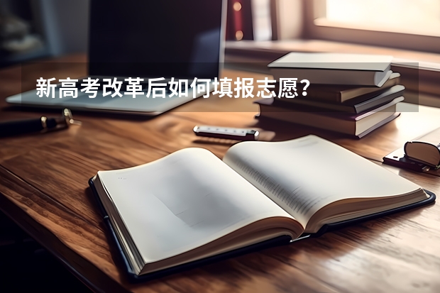 新高考改革后如何填报志愿？