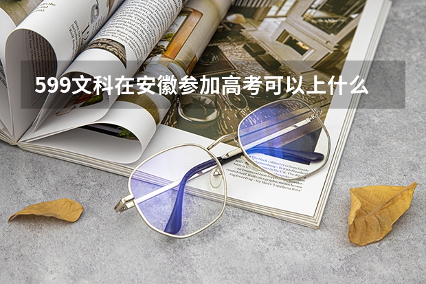 599文科在安徽参加高考可以上什么大学