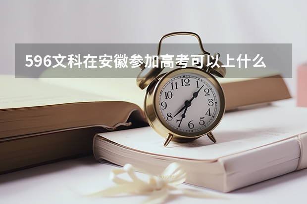 596文科在安徽参加高考可以上什么大学