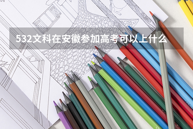 532文科在安徽参加高考可以上什么大学