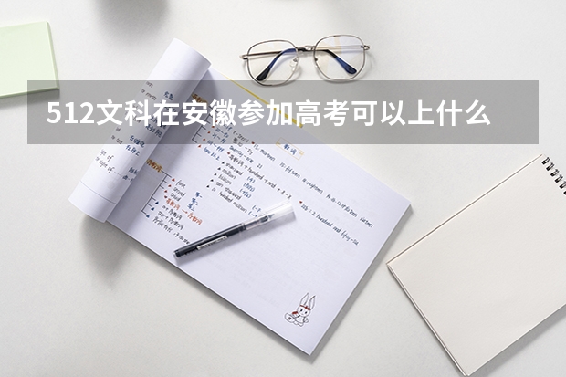 512文科在安徽参加高考可以上什么大学