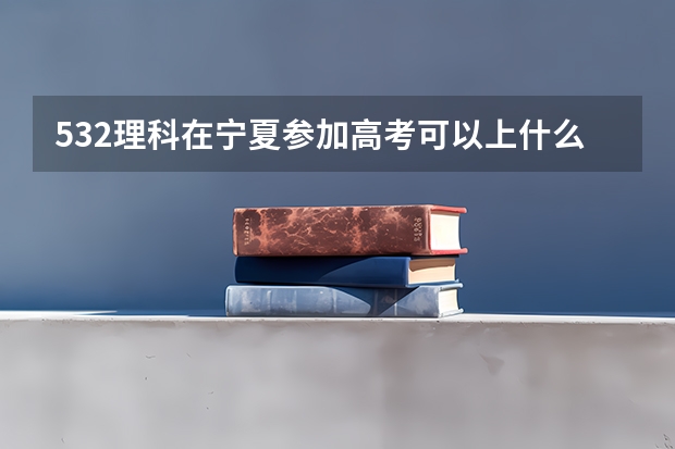 532理科在宁夏参加高考可以上什么大学