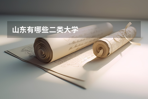 山东有哪些二类大学