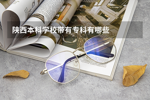 陕西本科学校带有专科有哪些