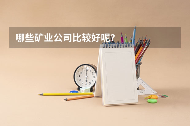 哪些矿业公司比较好呢？