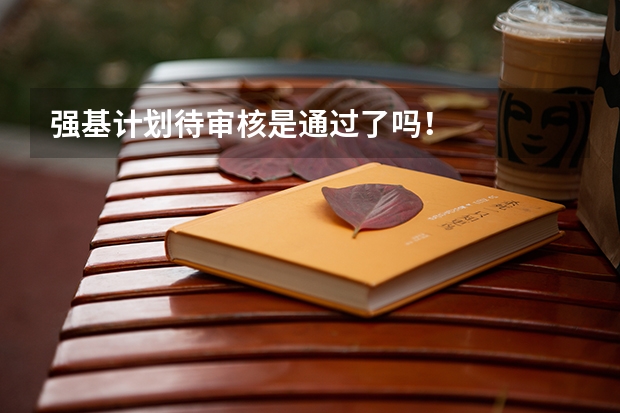 强基计划待审核是通过了吗！