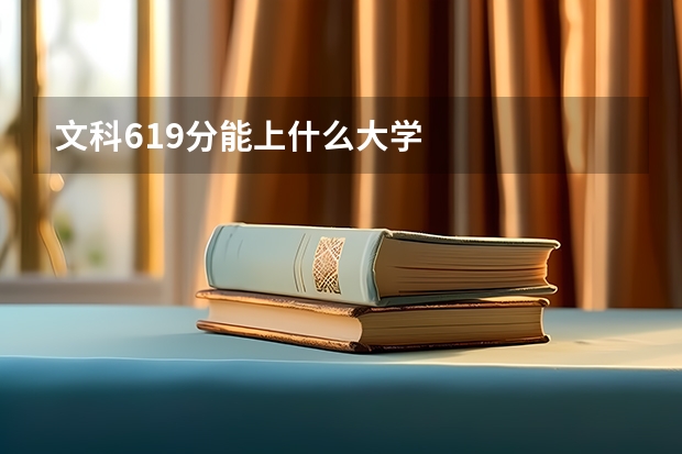文科619分能上什么大学
