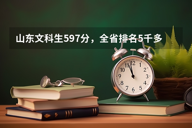 山东文科生597分，全省排名5千多名，有可以报的211，985大学吗