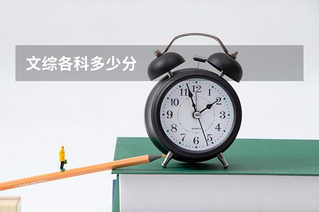 文综各科多少分