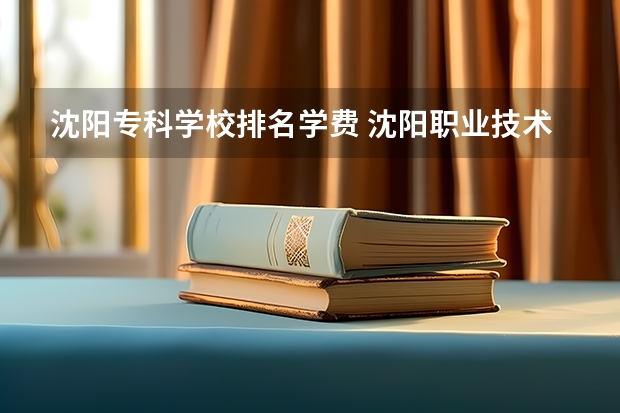 沈阳专科学校排名学费 沈阳职业技术学院学费是多少