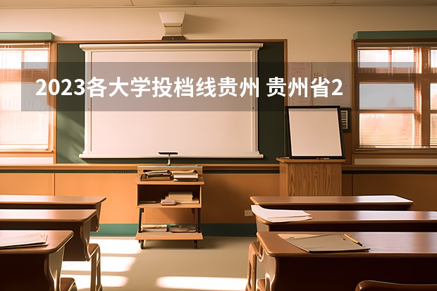 2023各大学投档线贵州 贵州省2023年高考分数段