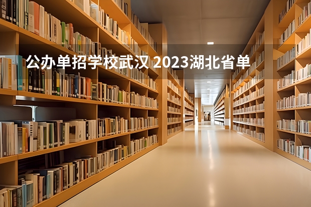 公办单招学校武汉 2023湖北省单招学校有哪些