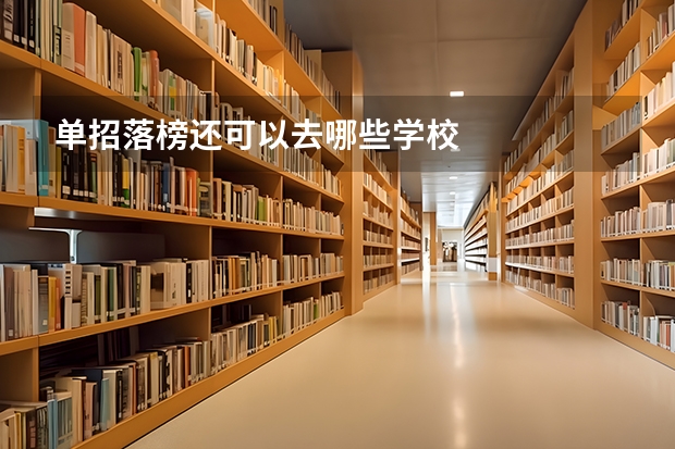 单招落榜还可以去哪些学校
