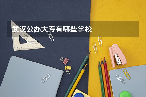 武汉公办大专有哪些学校