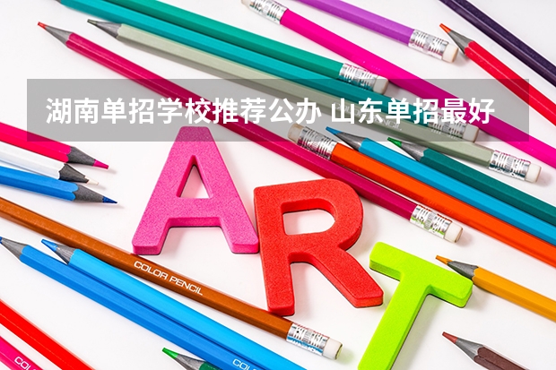 湖南单招学校推荐公办 山东单招最好的公办学校排名？