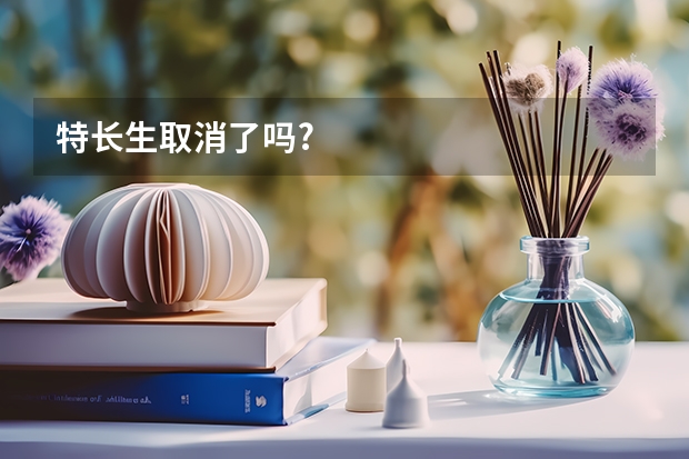 特长生取消了吗?