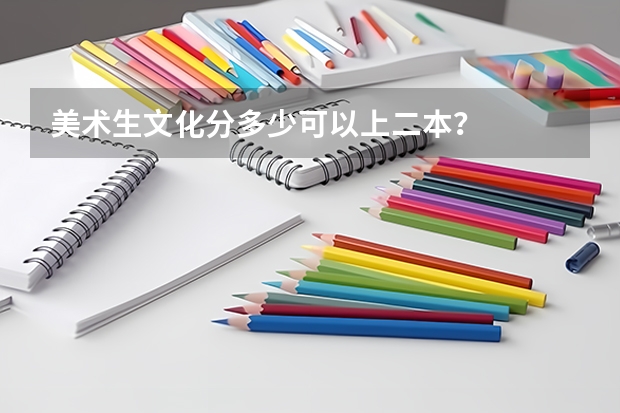 美术生文化分多少可以上二本？